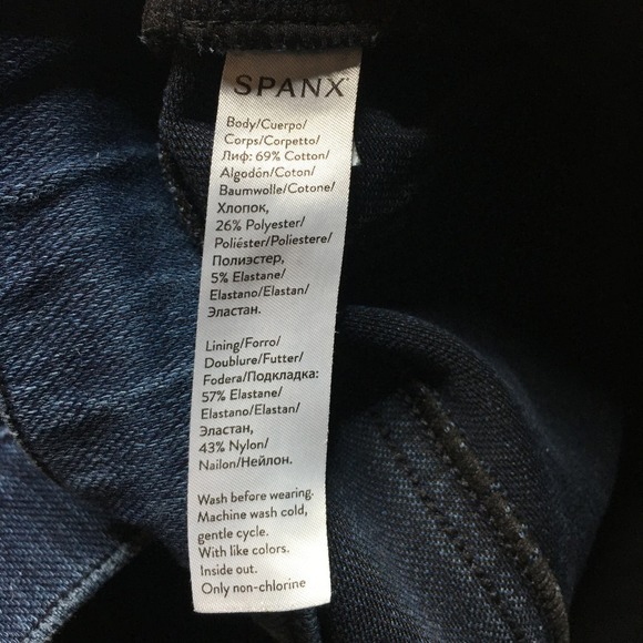 Spanx Jean-ish Dark Blue XL cropped - Picture 5 of 9